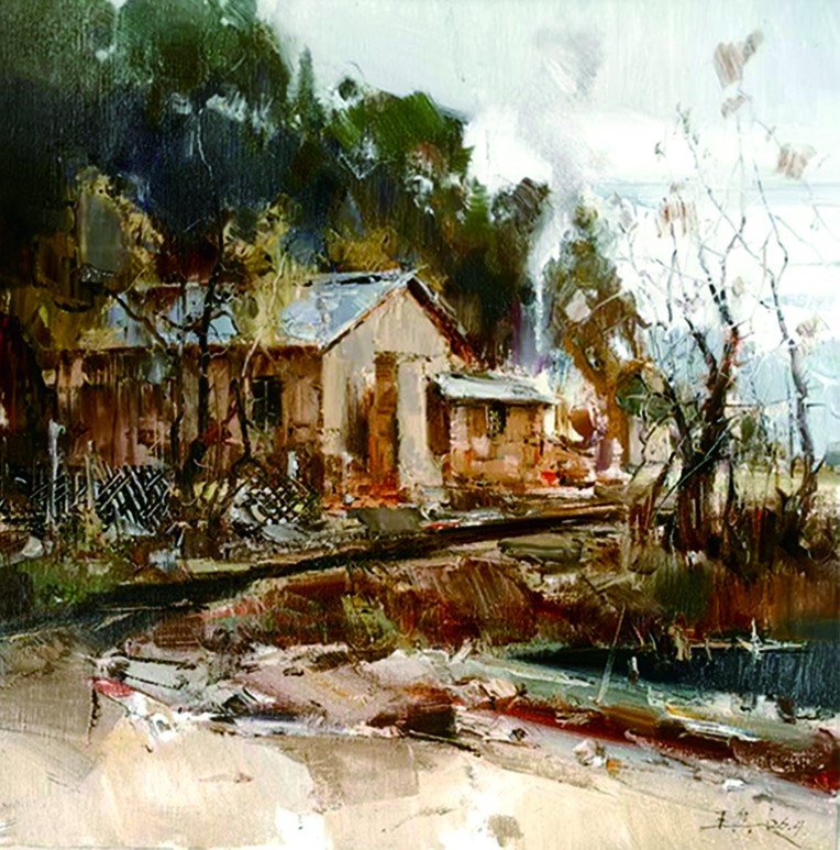 7.王兵《山里人家》70x70cm.jpg