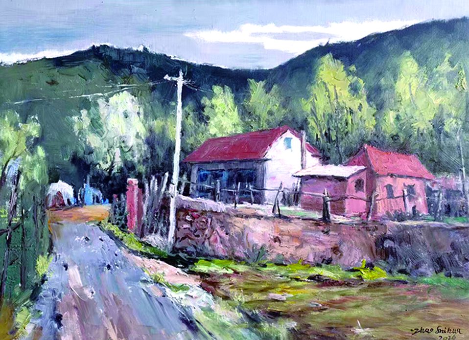 13.赵世华《赵家屯写生之一》60x80cm.jpg
