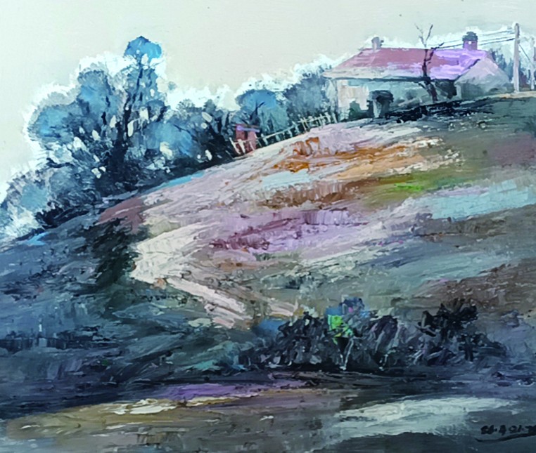 14.王杰《村庄》50x60cm.jpg