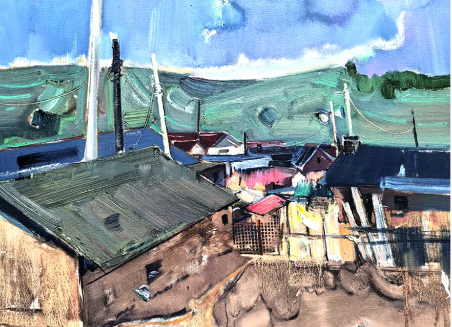 16.杨东才《抚顺风景写生》60x80cm.jpg