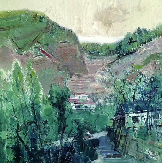 18.朱家良《春至》70x70cm.jpg